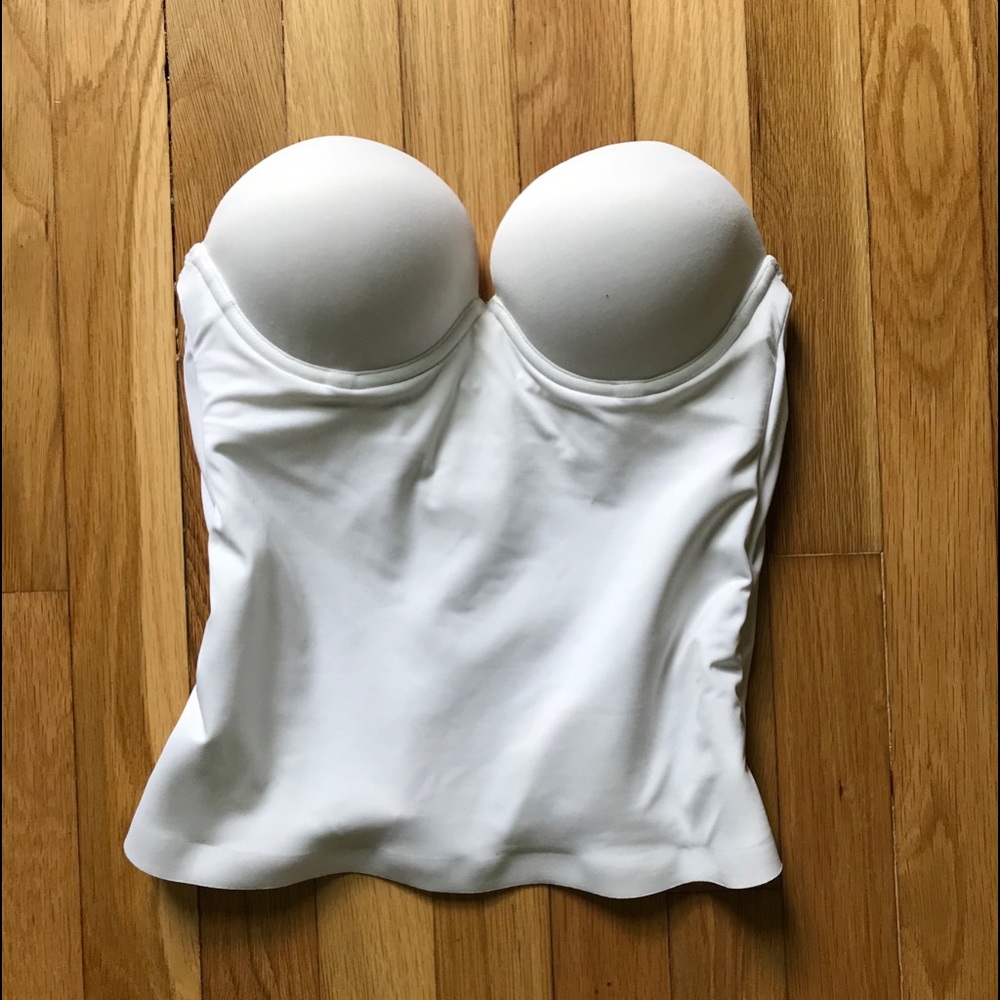White Felina strapless corset bra. 34B.